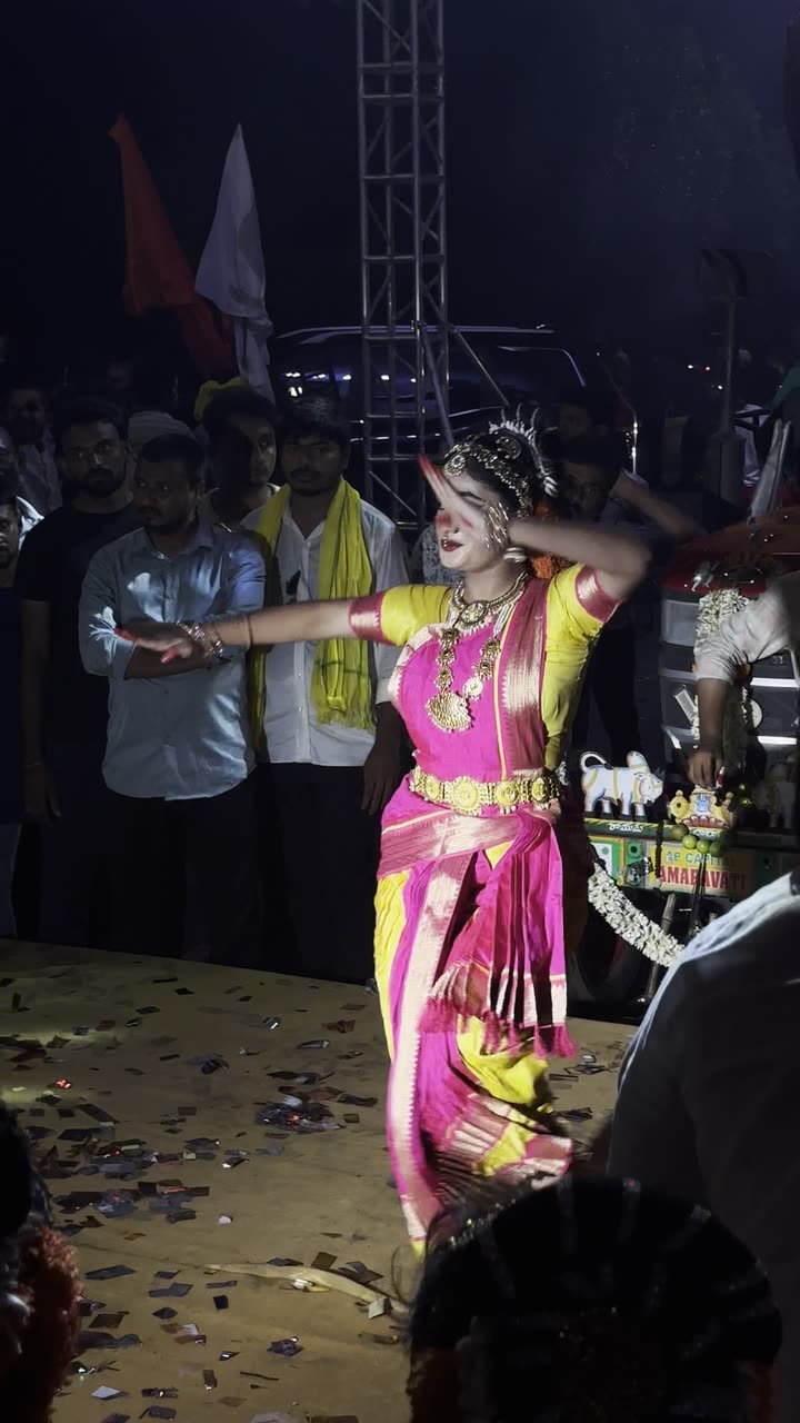The photo you send: a phone frame from the Ganesh Aagaman night in Guntur